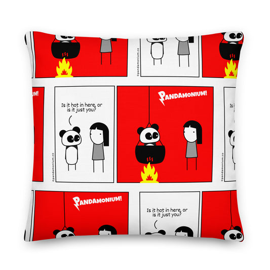 Pandamonium - Hot!! (22" x 22")