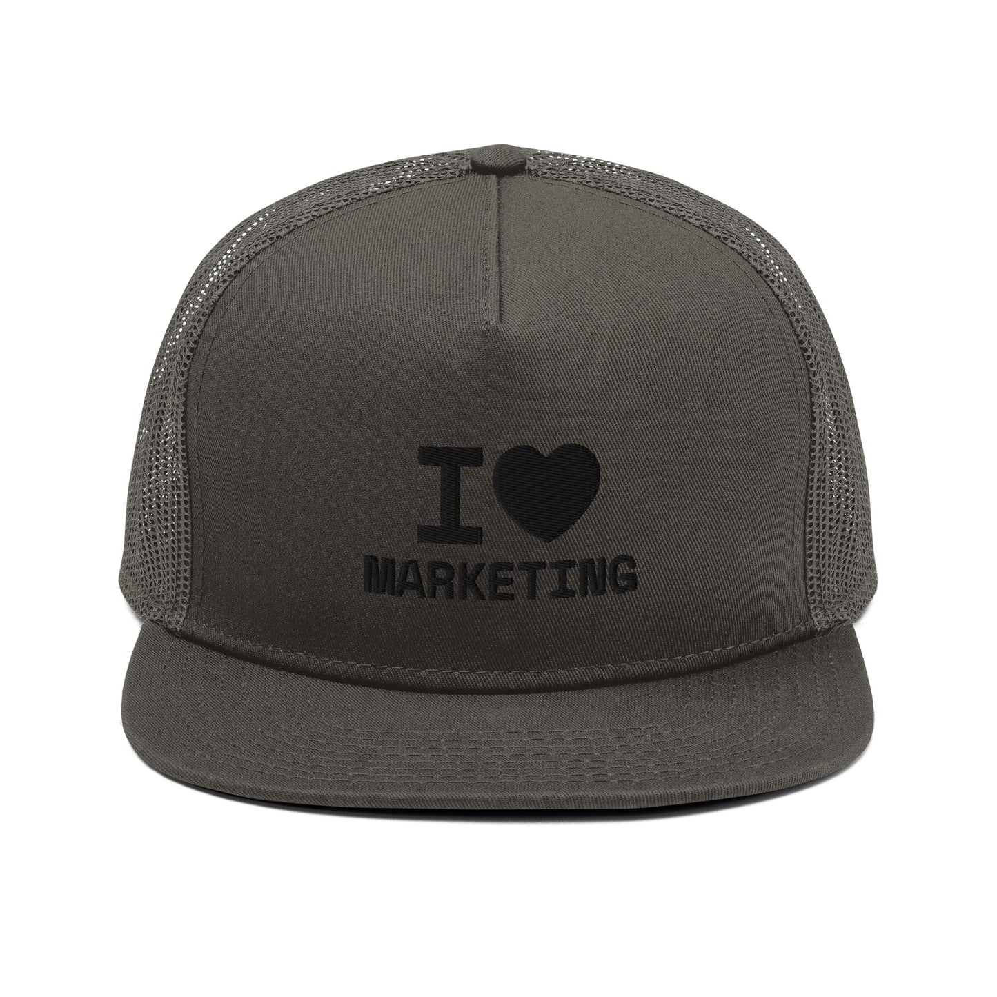 I Love Marketing Hat (Embroidered)